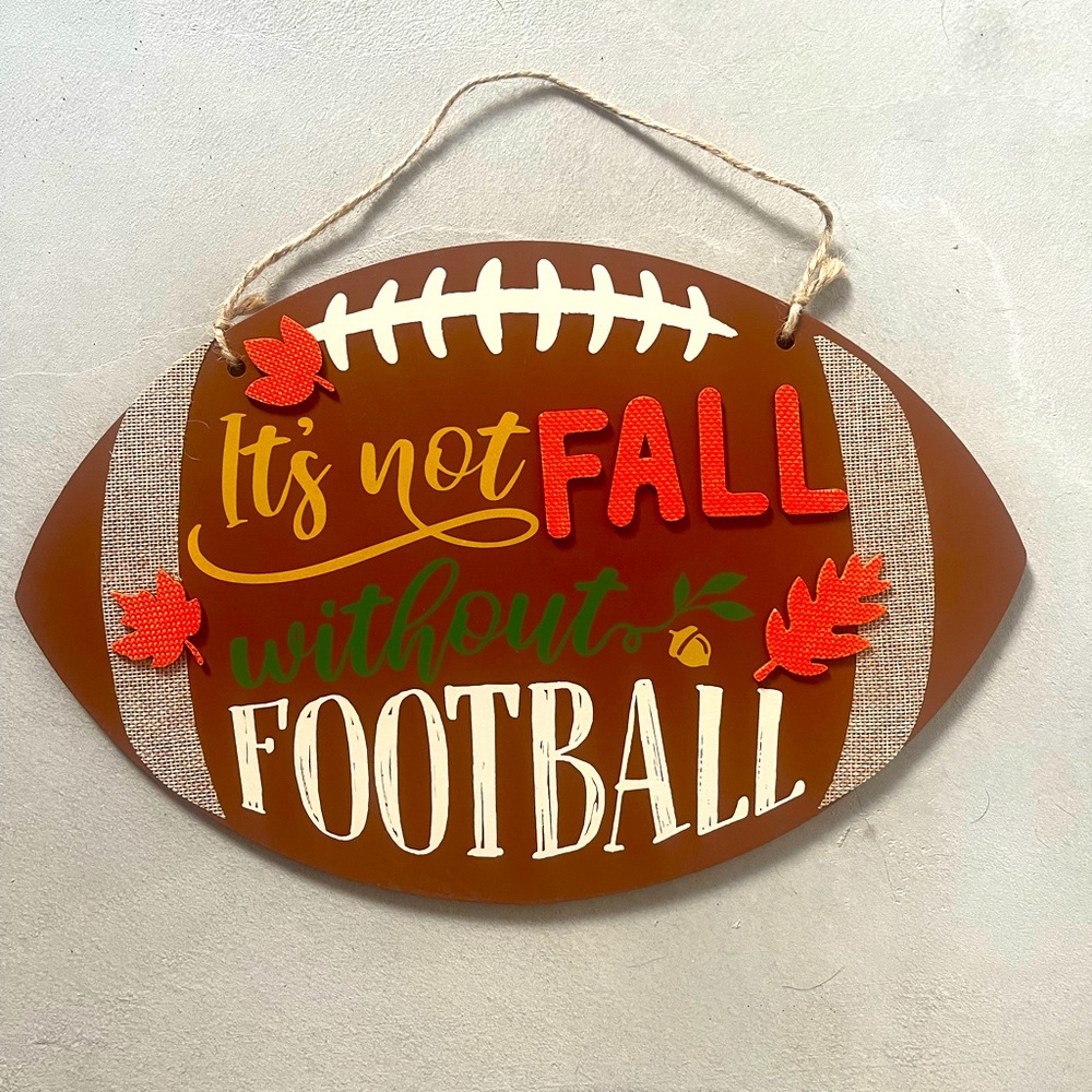 NEW Football Wall Sign Art